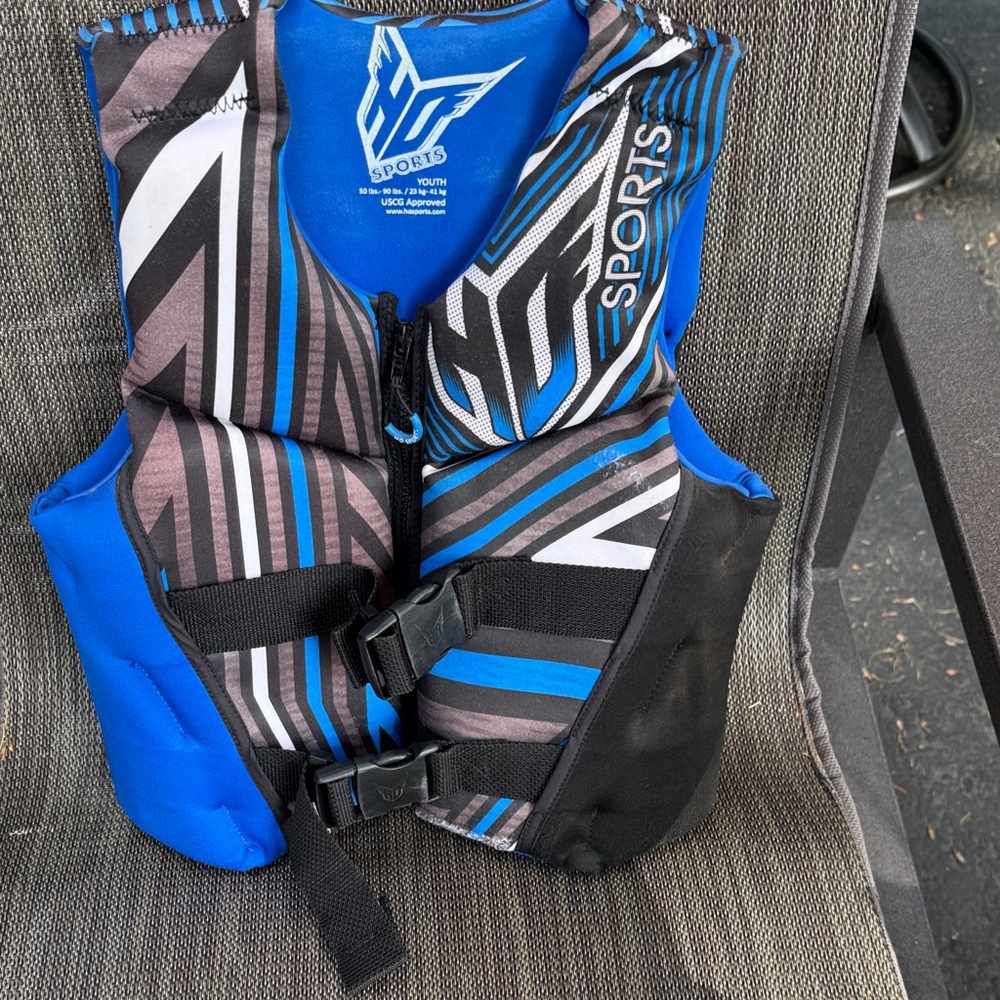 Kids Swim Vest - Blue and Black